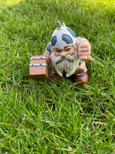 Thor Hammer Resin Garden Gnome