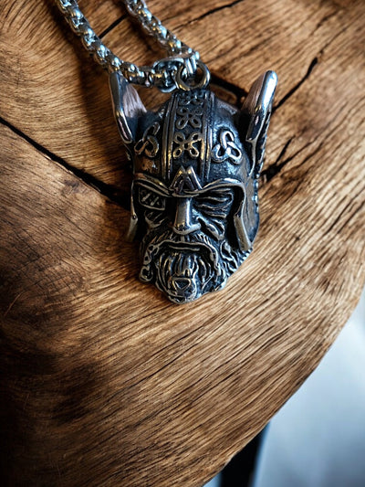 Odins 3D Head Viking Necklace