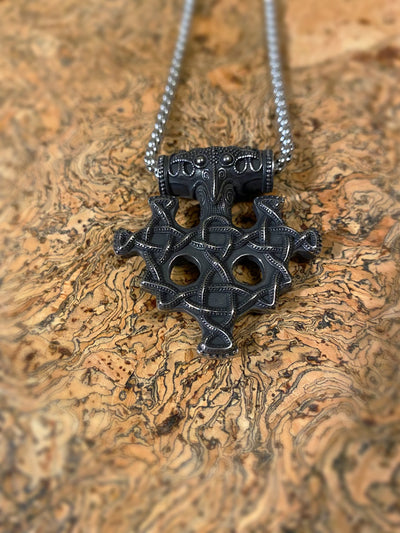 The Knotted Fenrir Wolf Viking Necklace