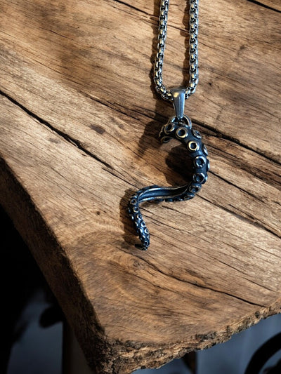 The Tentacle Of The Kraken Viking Necklace