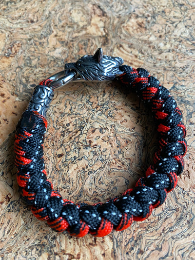 Viking Bracelet - Twisted Fenrir Wolf