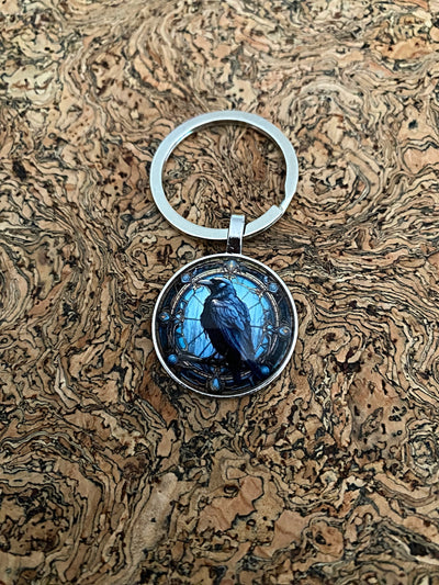 The Brave Raven - Vibrant Viking Key ring