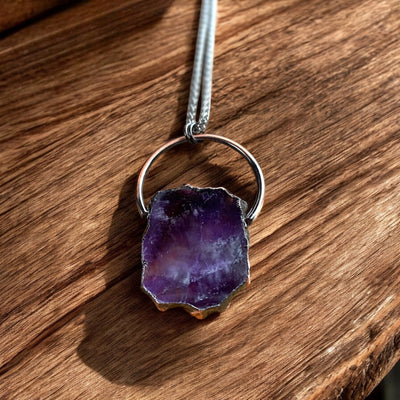 Pagan Necklace - Amethyst Stone