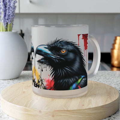 Raven’s Revenge Frosted Glass Mug