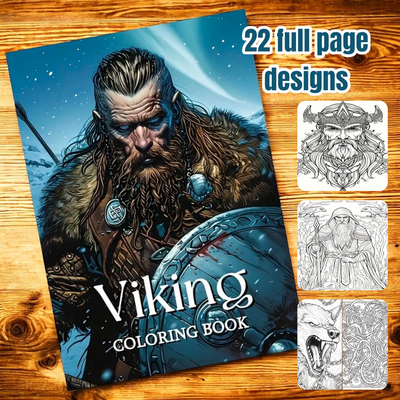 Viking Adult Colouring Book