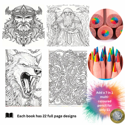 Viking Adult Colouring Book