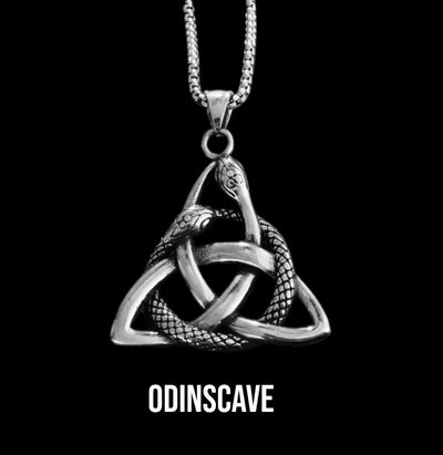 The Serpent Of Triquetra Celtic Necklace