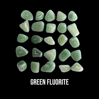 Runes Set - Green Fluorite