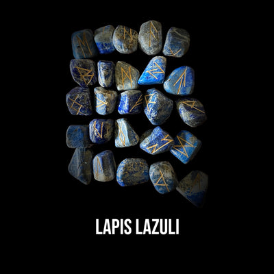 Runes Set - Lapis Lazuli Stone