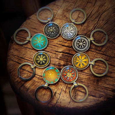 Norse decorative key rings