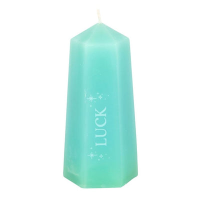 Luck Crystal Candle with Rough Green Aventurine